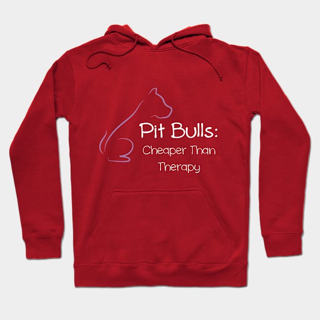 Cheaper Than Therapy: Pit Bulls... Hoodie by veerkun